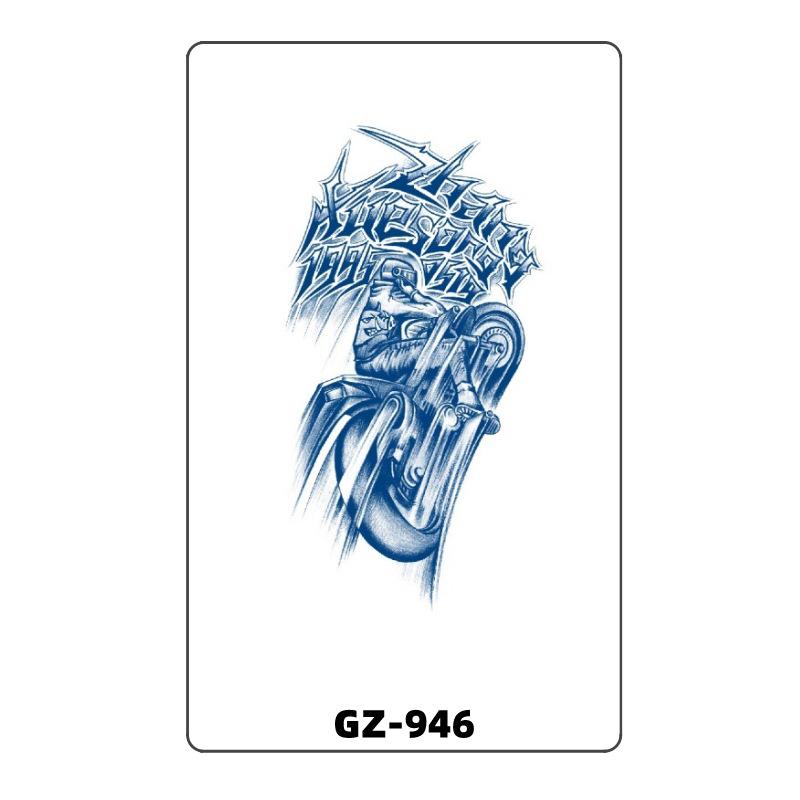 **Waterproof Semi-Permanent Herbal Tattoo Stickers: Fresh Fruit Juice Design** 18x11 cm