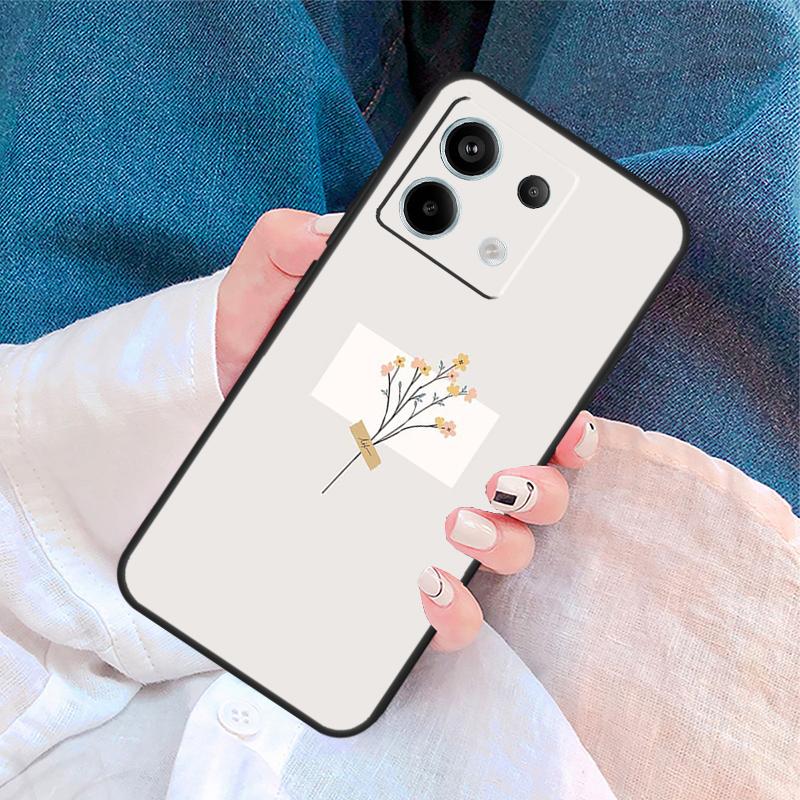 Purple Background Pattern Cover For Xiaomi Redmi Note 14 Pro 13 12 11 9 10 9S 10S 11S 12S Redmi 10C 12C 13C 14C Case