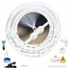 Outdoor Mist Shower Nozzle, Spray Nozzle with Right-Angle Adapter, for Irrigation Systems, Heatstroke Prevention, Outdoor Watering, Lawn Watering, Dri