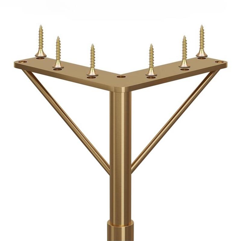 1PC Furniture TV Cabinet Legs, Light Luxury Stainless Steel Sofa Legs, Table Legs, Golden Bathroom Cabinet Support Legs 15-35cm