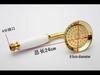 Rose Gold Stainless Steel European-Style Handheld Shower Head with Antique Black Finish