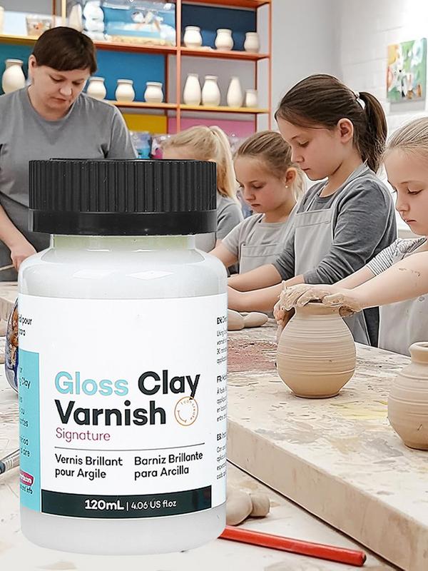 Air Dry Clay Varnish 120ml Acrylic Varnish Clay Gloss For Shine Glossy Clay Varnish Waterproof Air Dry Clay Sealant High Gloss