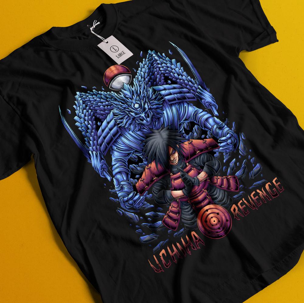

Madara T-Shirt Naruto Tshirt Jiraya Shirt Itachi Uchiha Kakashi Hinata Anime Tee 3XL