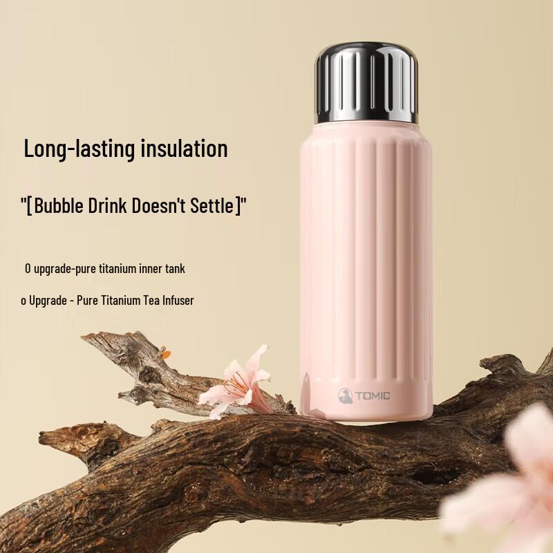 Temerk Pure Titanium Insulated Tea Infuser Bottle, 500ml