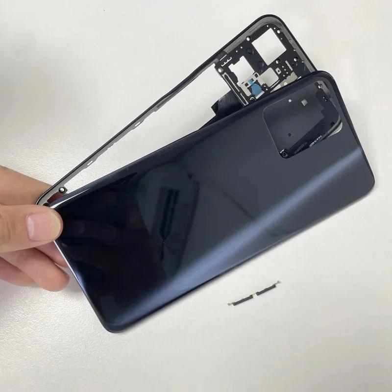 For Realme 9 Pro Full Housing Case Middle Frame Battery Back Cover Rear Repair Parts