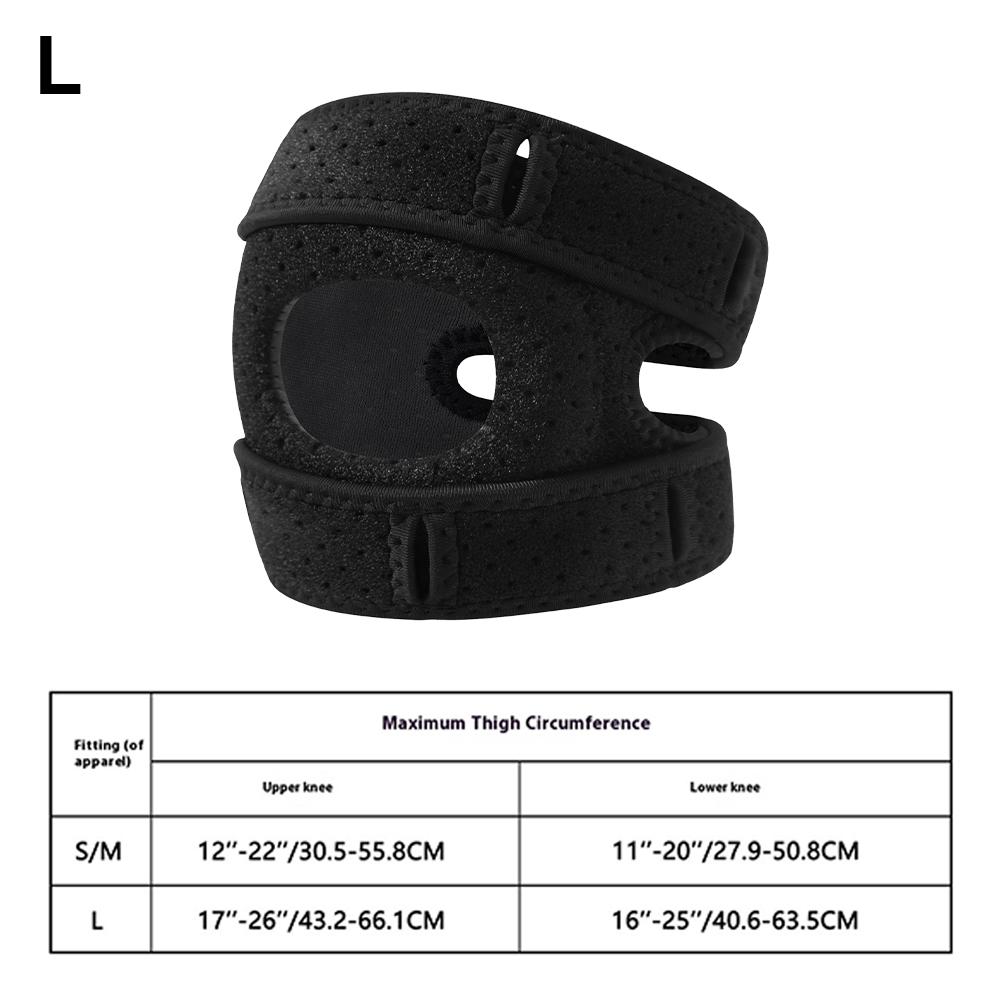 1/2pc Patella Belt Knee Pads Running Cycling Double Strap Sports Knee Pads Adjustable Breathable Knee Strap for Arthritis Pain 1PCS