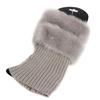 Winter Women Warm Faux Fur Crochet Knitted Leg Warmers Short Boot Socks Cuffs
