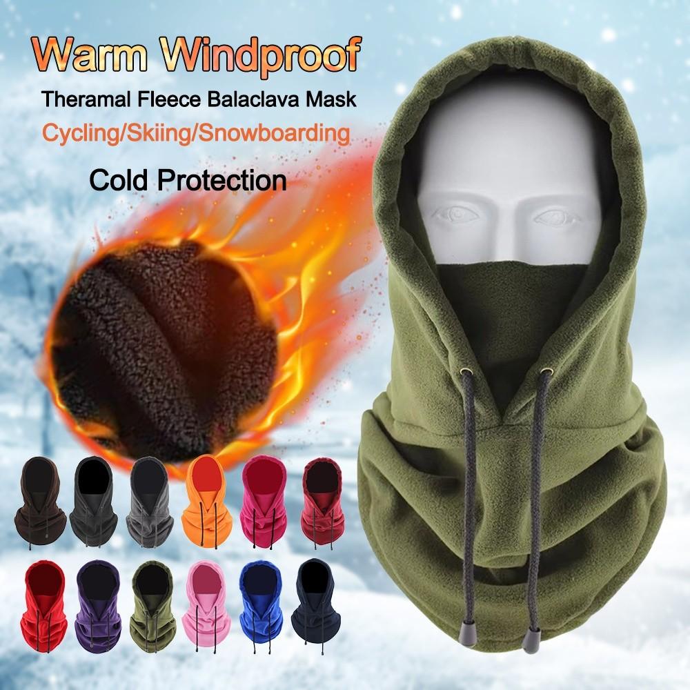 Polar Fleece Winter Hat Full Face Beanies Fashion Bonnets  For Women Man