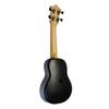 Flight Travel Ukulele, Wood and ABS Resin Hybrid Ukulele, Soprano Size, Black, TUS-35BK