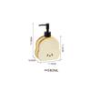 580ml Ceramic Hand Sanitizer Dispenser Bottle, Light Luxury High-end Bathroom Shower Gel, Shampoo Press Bottle Shampoo Dispenser