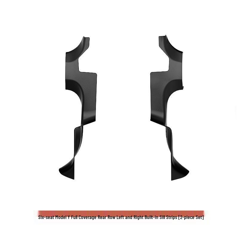 Tesla Model Y Six-Seater TPE Floor Mats Set: Includes Full Car Interior, Front and Rear Trunk Protection Mats.