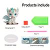Sternzeichen 5D DIY Diamant Kunst Tischdekorationen Tiger Diamant Malerei Desktop Dekorationen Schlange Huhn für Büro Desktop Dekor