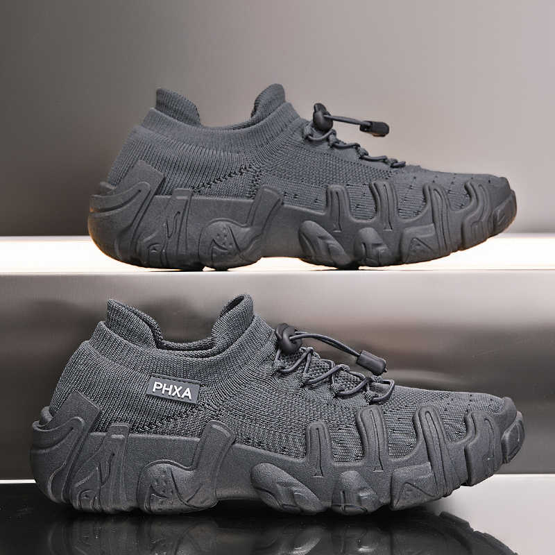 Natural Leather Thick-heeled Travel Size Flats Men's Summer Shoes Moccasins Sneakers For Summer Men Sports Luxo