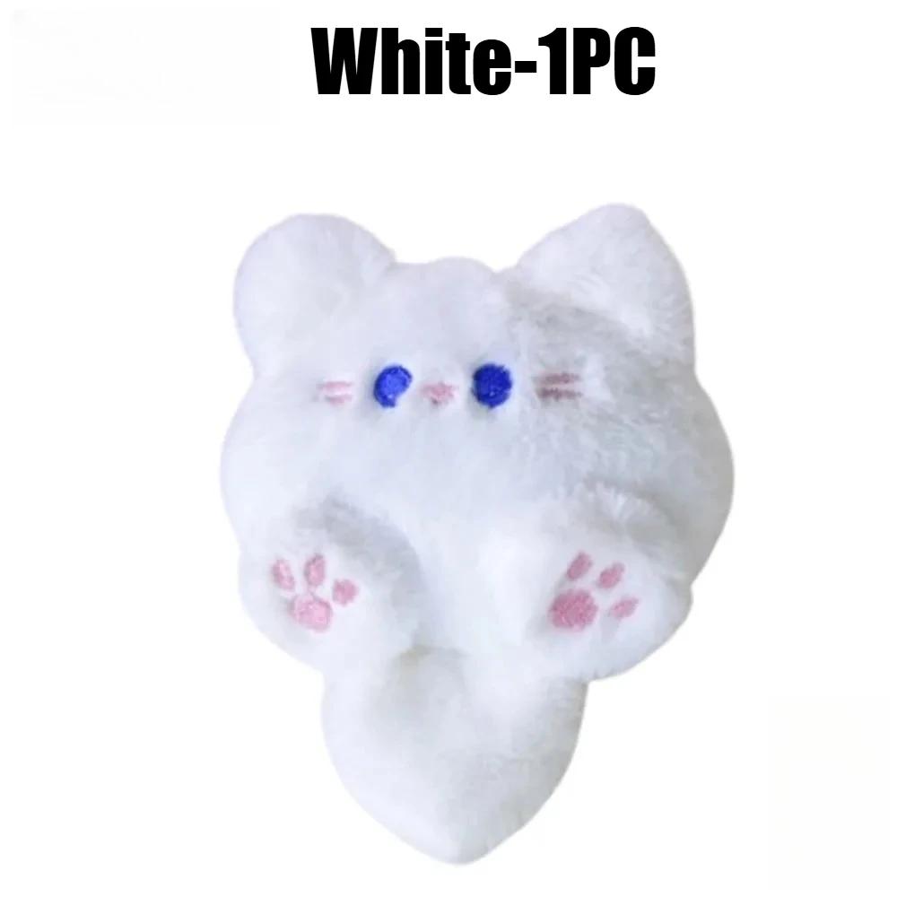 Kawaii Keychain Cute Plush Cat Doll Pendant Key Chain Girls Backpack Stuffed Keychain Soft Toy Couple Bag Decorative Gifts