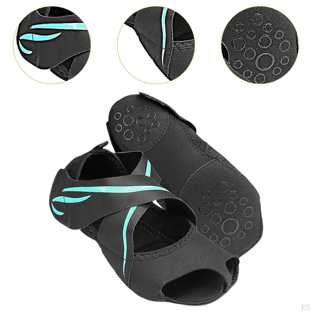 Socks for Women Grip Cross Tie Breathable Anti Skid Toeless Sports Fitness, Workout,