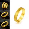Timeless Vietnamese Sand Gold Ring Unisex Design Classic Retro Style Ideal For Romantic Gifts