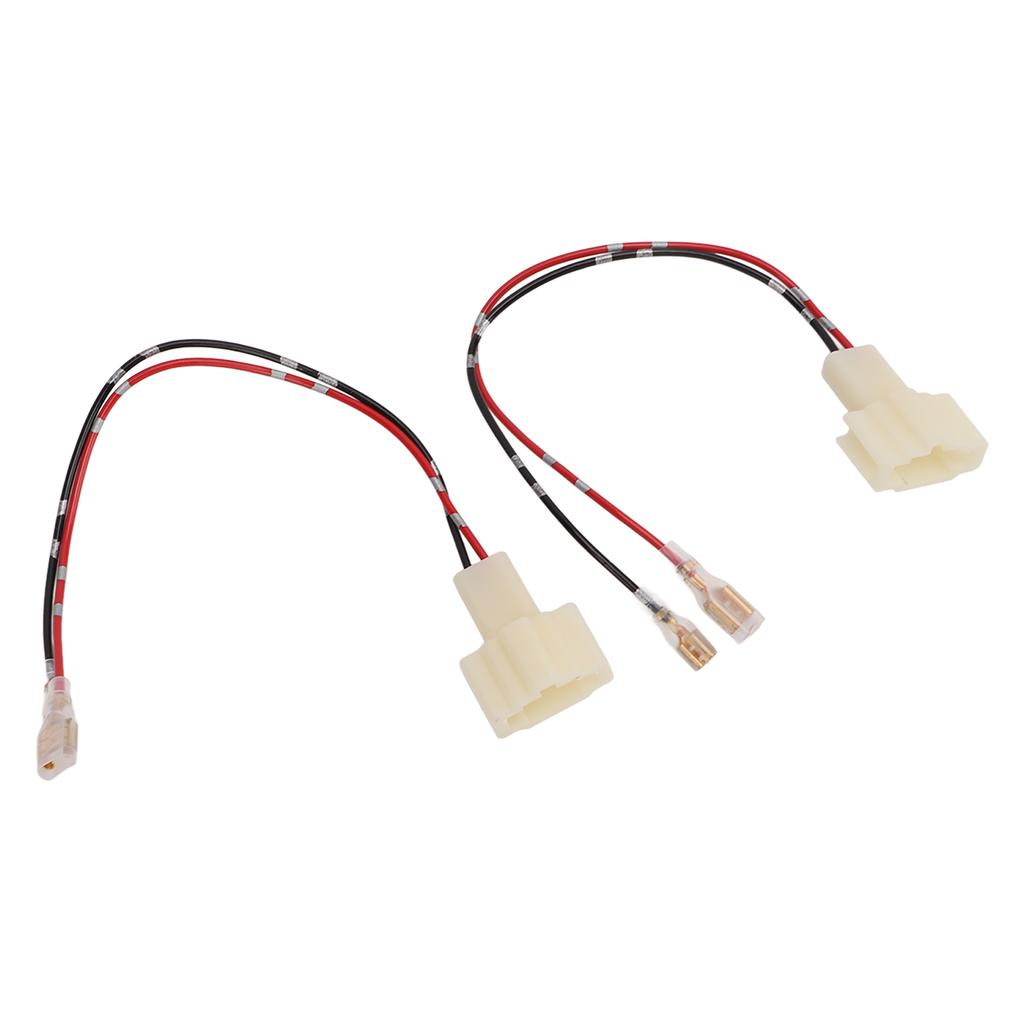 Par Bil Effektförstärkare Mellanbas Högtalare Kabelhärva Adapterkontakt Plug and Play 12V 3A 10W