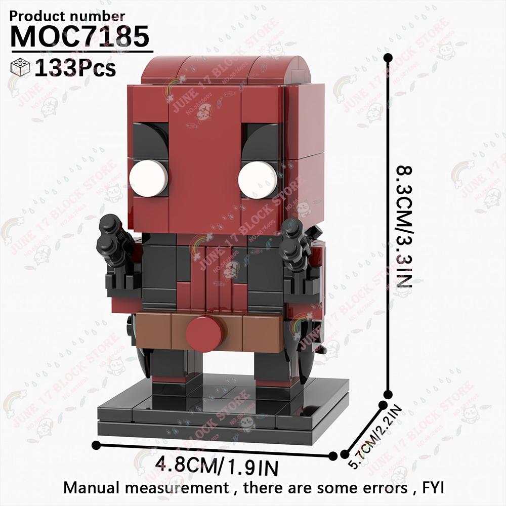 MOOXI Superhero Brickheadzed MOC Brick Movie Figure Doctor Doom Witch Kingpins Scale Model Compatible Building Block Toy Children Gift Present