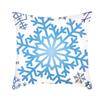 Ice and Snow Series Christmas Pillowcase, Blue Ice and Snow Ins Windblown Hair Pillowcase, American Cushion