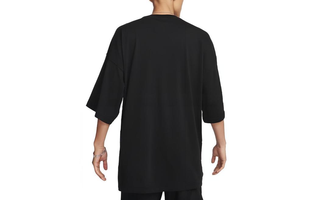 Nike T Shirts Men's Black Crew Neck Moderate Straight Fit FJ1089-010
