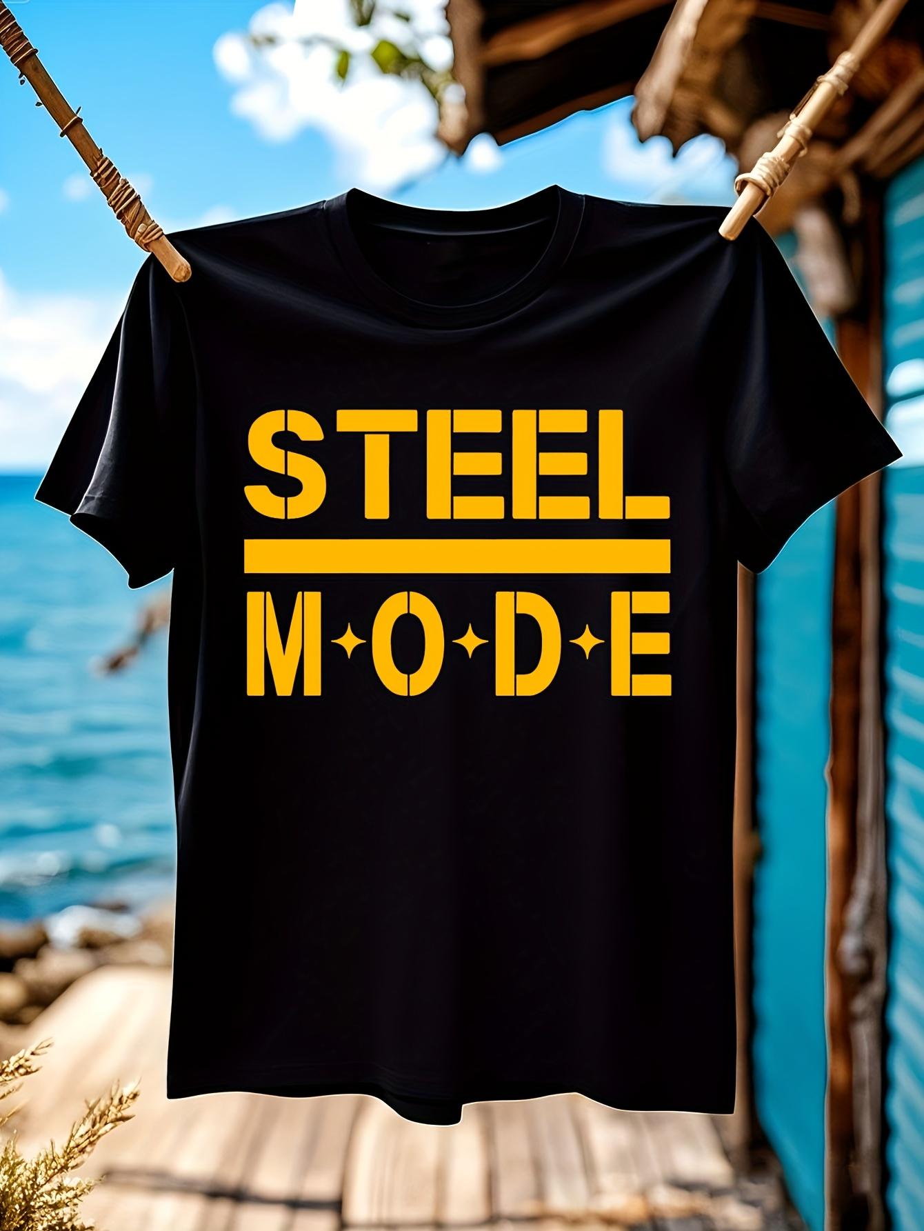 Pittsburgh Steel Mode Heavyweight Tshirt - Black with Bol... XXXXL