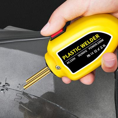 100W Plastic Welding Machine PVC Welder Gun with 200pcs Staples Hot Stapler Heat Gun Car Bumper Repair Welding Gun