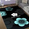 Mary Quant logo Themed Anti-Slip Rugs - Polyester Home Decor, Suitable for Bedrooms, Living Rooms, Doorways, Studios, and Decorations