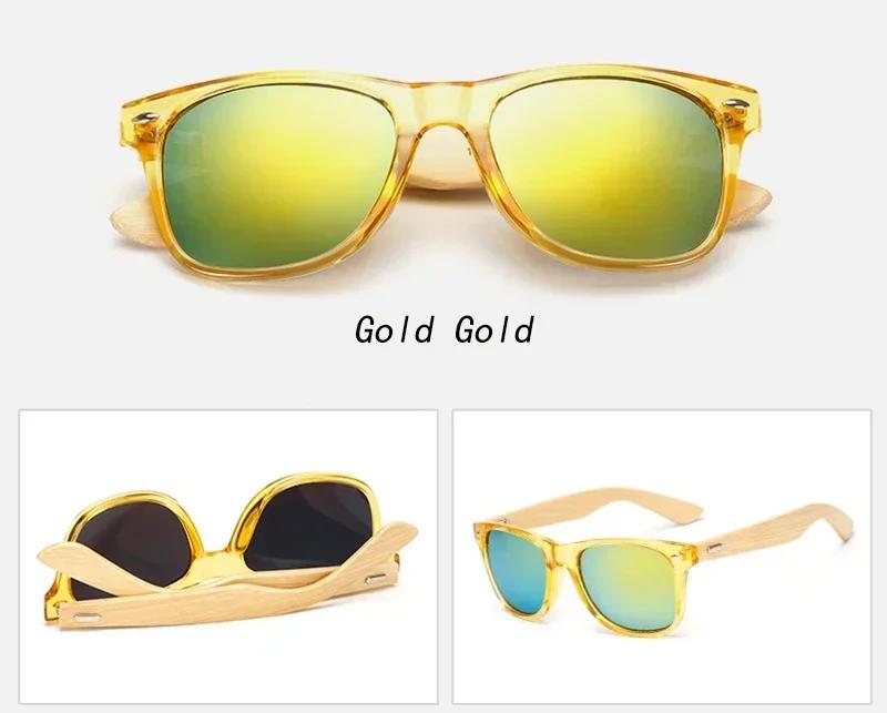 Fashion Brand Luxury Designer Bamboo Sunglasses Men Women Wood Vintage Mirror Shades Glasses Travel Party Outdoor Sunglasses