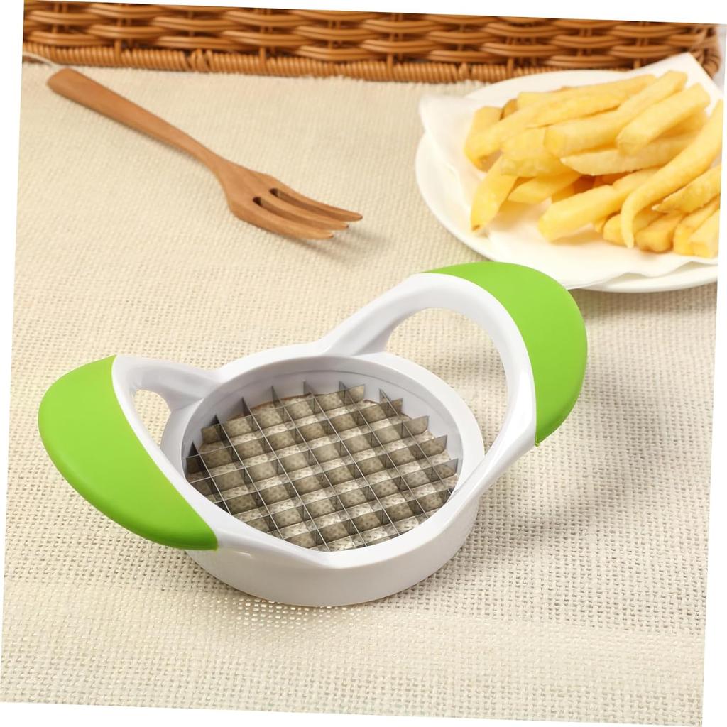 DOITOOL French Fry Cutter Stainless Steel Potato Cutter for Fries Potato Slicer with Handle Fruit Slicer for Potatoes Carrots Onions