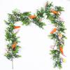 Artificial Easter Egg Garland with Egg Carrot Wreath Creative Spring Vine Flower  Easter Decoration