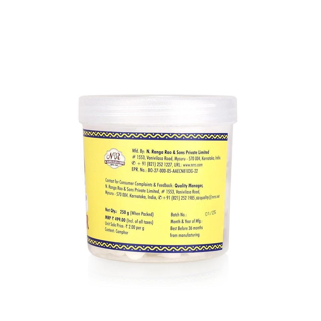 Cycle Pure Om Shanthi Camphor Tablets 250g Pack – Long-Lasting Natural Fragrance for Home, Puja, Wardrobe, Storage