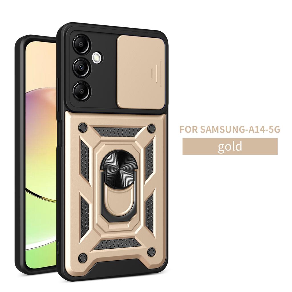 Slide Camera Lens Case For Samsung Galaxy A14 5G Military Grade Bumpers Armor Protective CoveGalaxy A14 5g R
