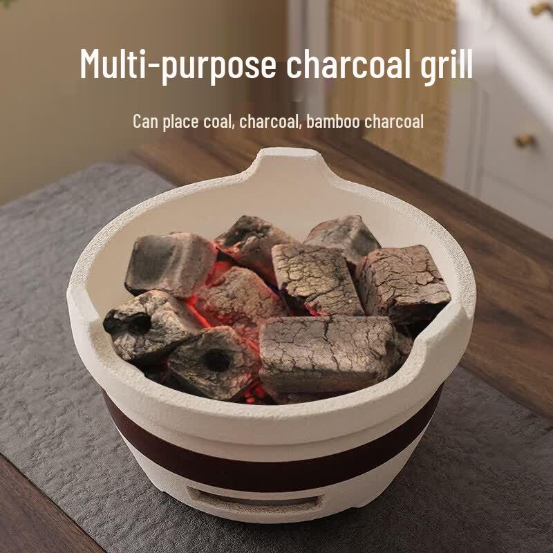 UOSO Traditional Clay Charcoal Hearth Stove