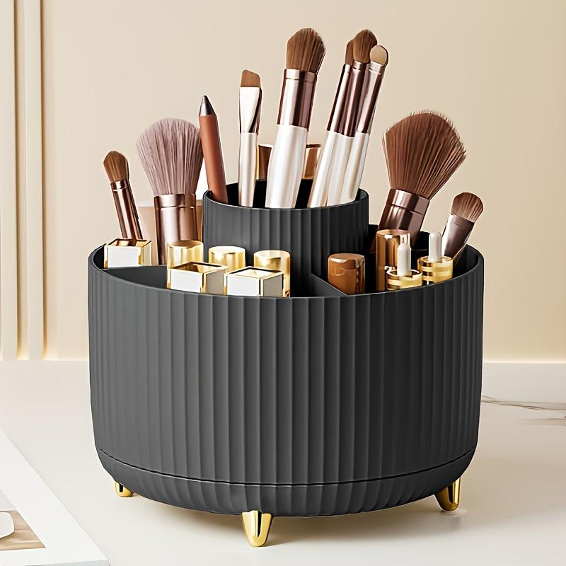 Rotating Desktop Pen and Cosmetics Holder - Light Luxury Storage Organizer