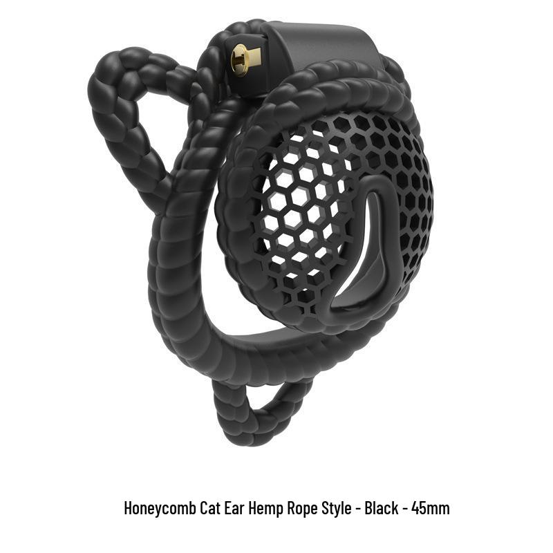 Men's Full Body Bondage Kit with Rope, Chastity Lock, and Pot Lid for Cross-Dressers - Erotic Outdoor Training Supplies