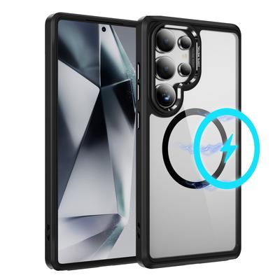 Popular Protective Goggles, High-permeability Magnetic Phone Case, High-end Feel for SamsungS24/S25plus Transparent Phone Case
