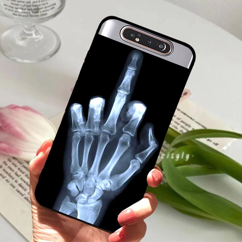 Per Samsung Galaxy A80 Custodia A 80 Antiurto Morbida TPU Silicone Copri Telefono Per Samsung Galaxy A80 Funda A80 2019 Capa Cartone Animato