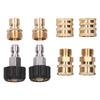 8Pcs High Pressure Washer Adapter Coupler Set Brass Quick Disconnect Connector Kit
