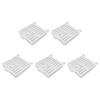 Plastic Queen Introduction and Mailing Cage Set, 5 Pack with Open Panel Design and Five Cage Readiness for Routine Colony Support Work