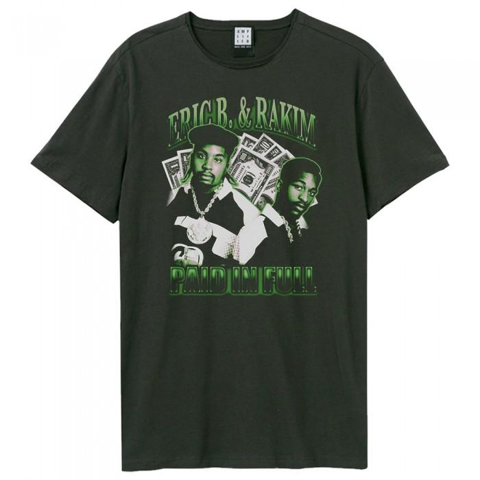 Amplified Unisex Adult Paid In Full Eric B. & Rakim T-Shirt S charbon de bois