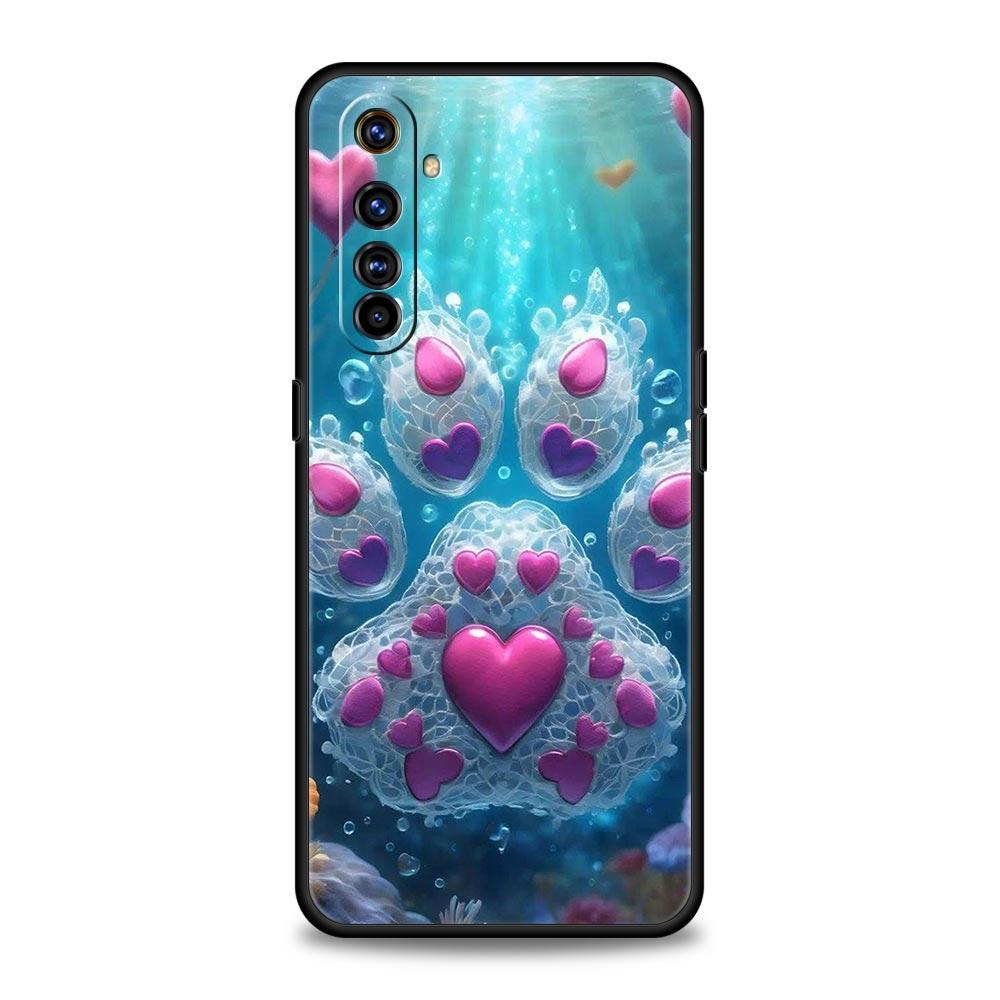 Og Paw Print Aesthetics Case For Realme C67 C63 C55 C53 C35 C25 C21 GT 2 3 5 6 10 11 12 13 Pro Plus 5G Soft TPU Phone Cover Bags