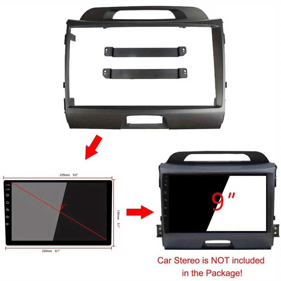 For Kia SPORTAGE 2010-2016 9 Inch Car Fascia Frame Decorative Panel Mounting Auto Interior Accessories
