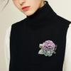 1Pc Botanical Pins Casual Mother's Day Gift Fashionable Party Accessories Women Rose Flower Brooches Fabric