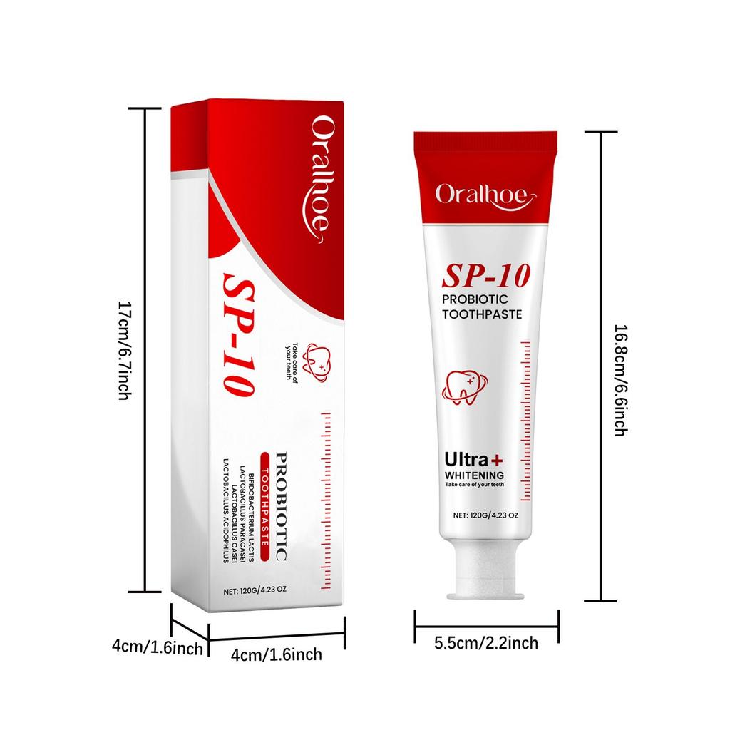 Sp10 Dentifricio Probiotico Sbiancante Rimuove Placca Migliora Carie Dentale