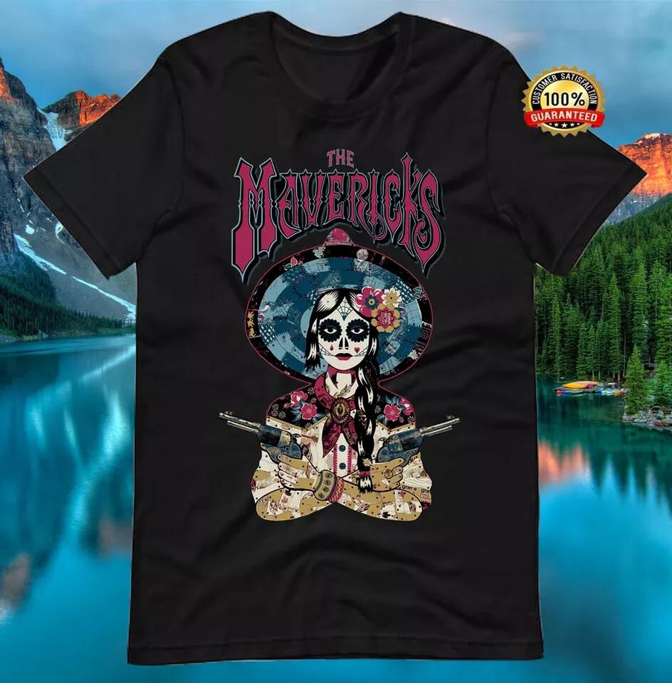 Mavericks Merch World Футболка с коротким рукавом Хлопок Черный Унисекс Унисекс Футболка XXXXL