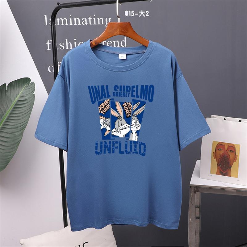 Летняя футболка с коротким рукавом и мультяшным принтом — фото 9