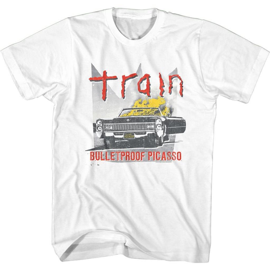 Train Bullet Proof White Adult T-Shirt