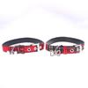 Y2K Goth Vintage Dog Bone Charm Necklace Punk Trendy Choker Simple Red Plaid Leather Buckle Necklaces Collar Chain Jewelry