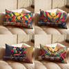 2D Colorful Geometric Deer Pillow Cover Suitable For Sofa Bedroom Car Pillow Cover Cushion Rectangular Back Cushion