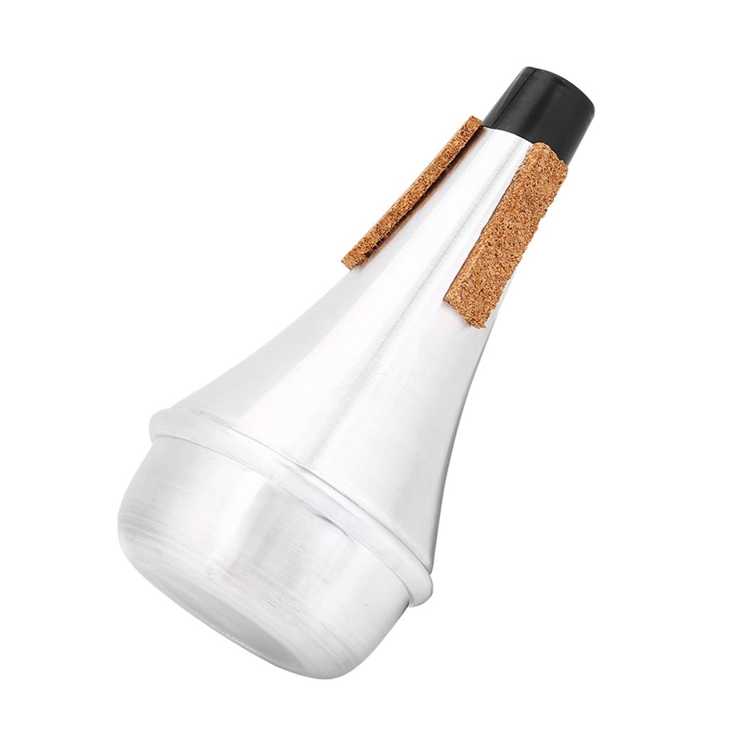Aluminum Alloy &Cork Strip Practice Trumpet Mute Lightweight Musical Instrument Part Accessory